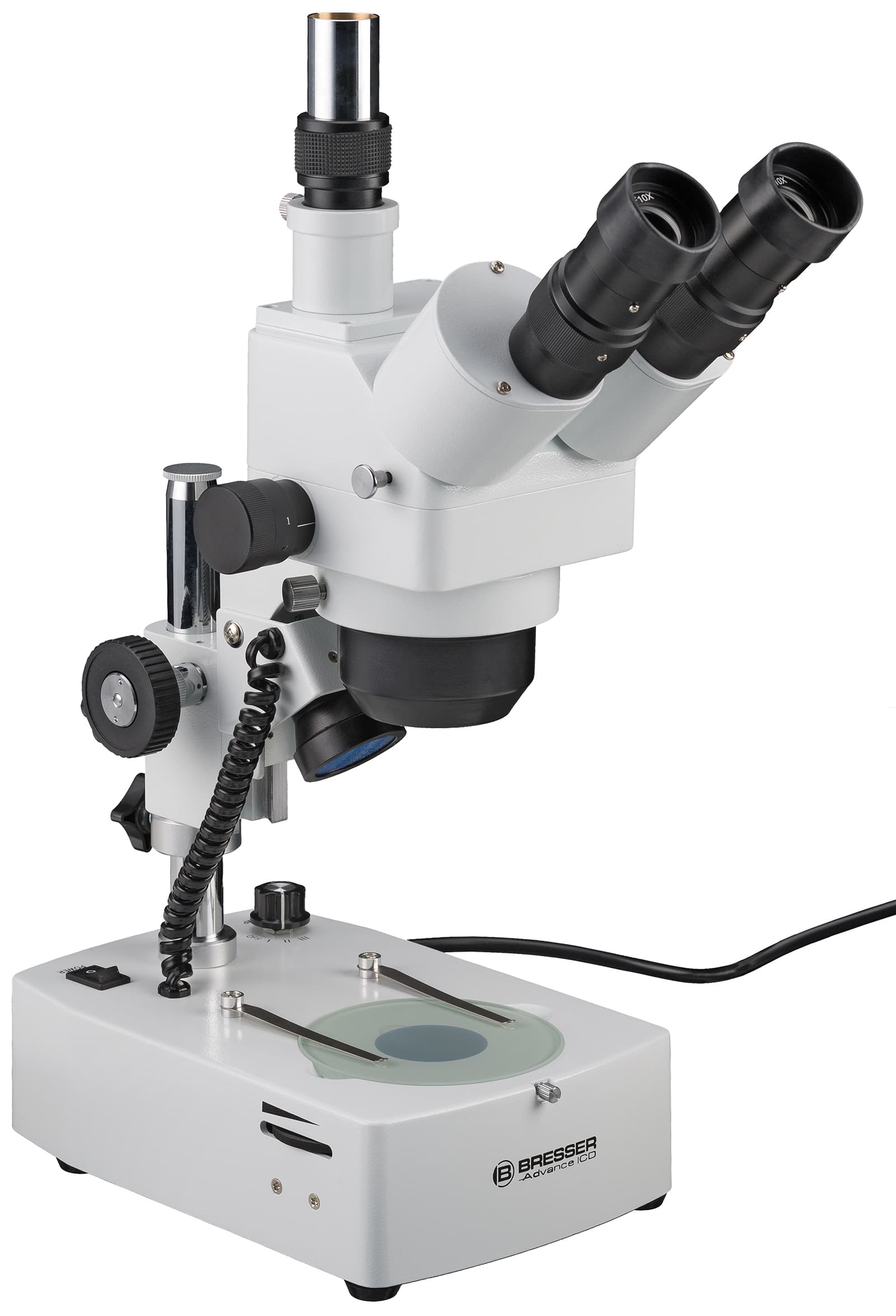 Bresser Advance ICD 10x-160x StereoMicroscope med Kamera Port