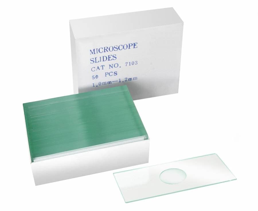 Bresser Blank Cavity Mikroskop Objektglass, 50 pieces