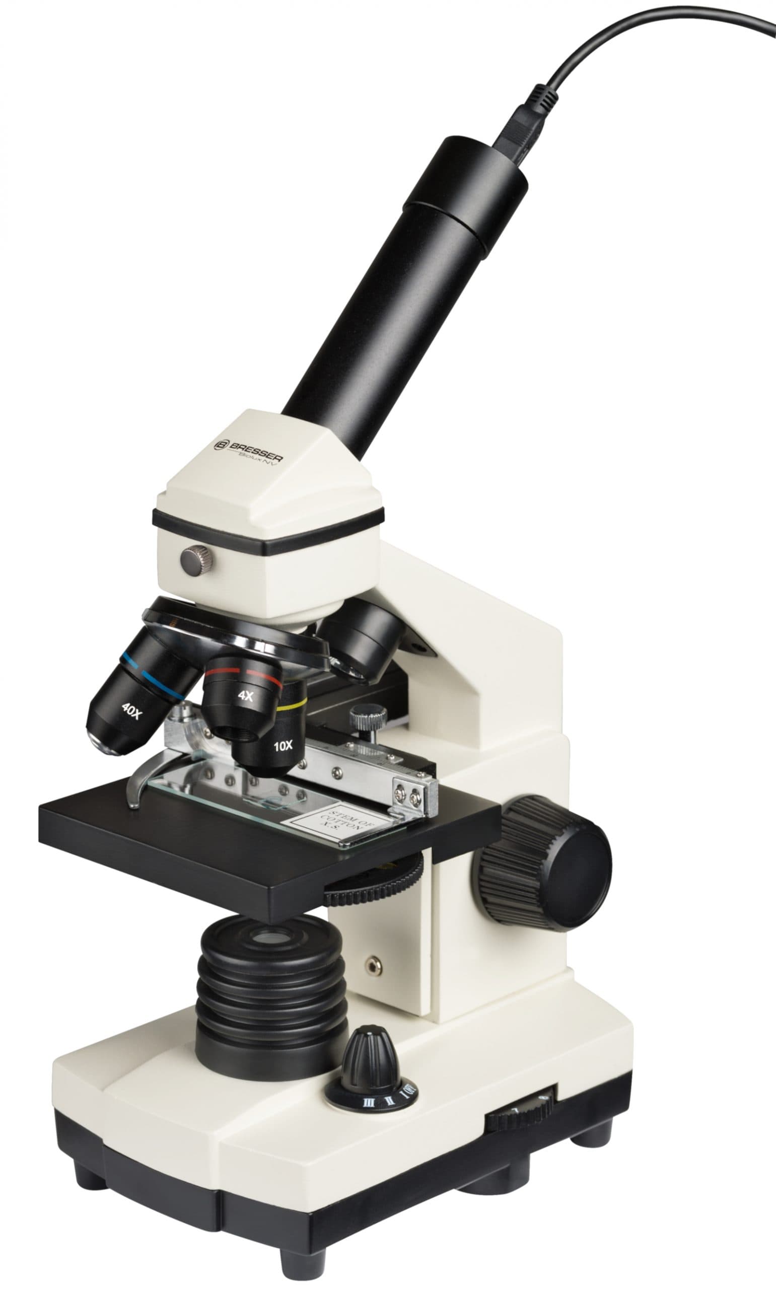 Bresser Biolux 20-1280x Mikroskop med Kamera og Adjustable Stage