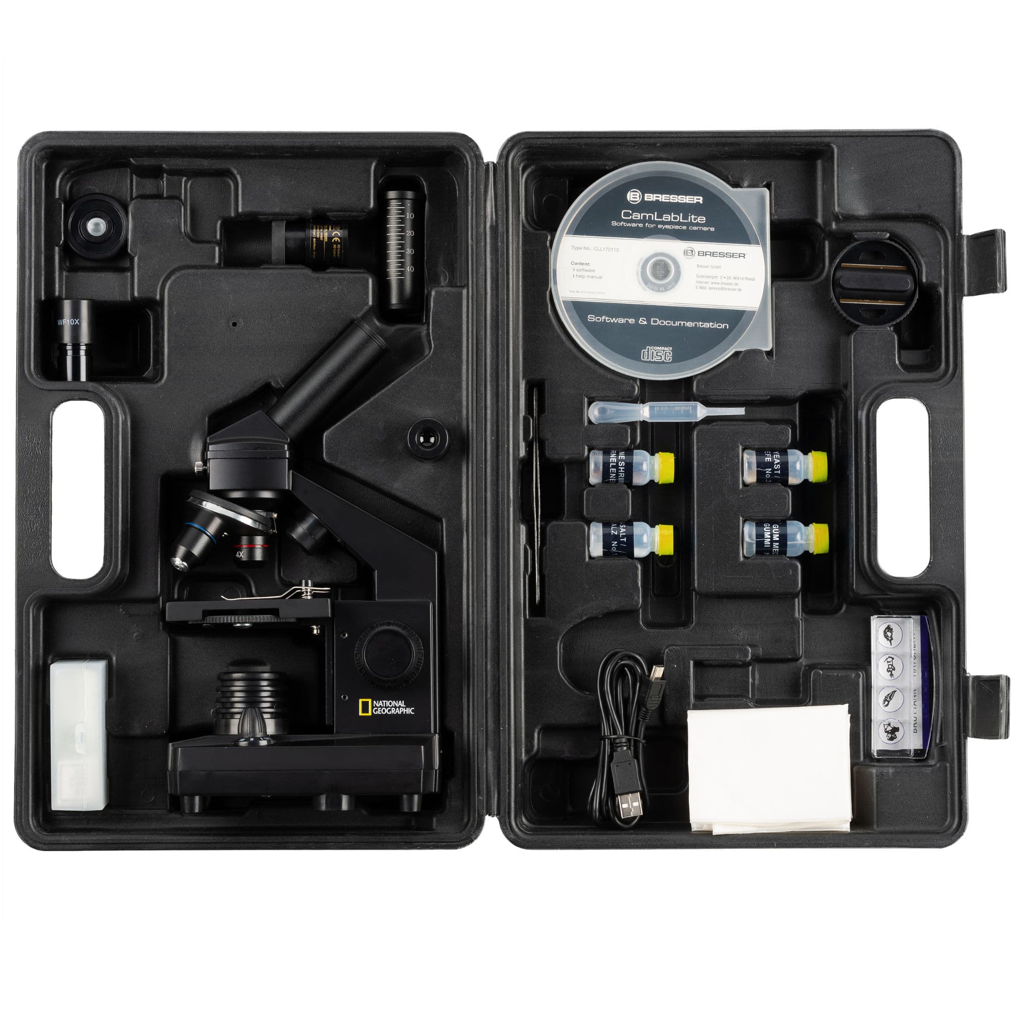 National Geographic 40x-1024x Mikroskop med USB Kamera