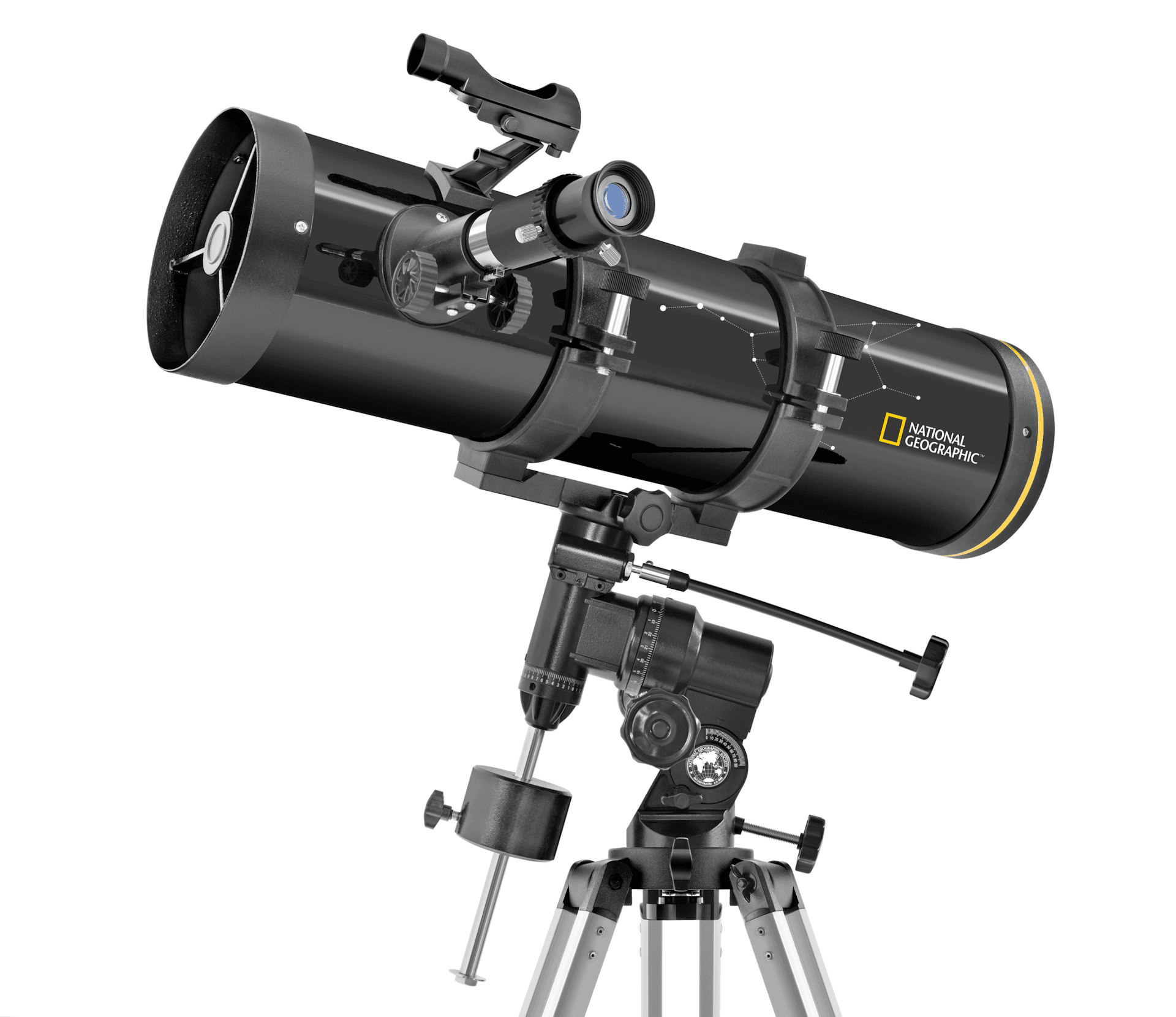 NATIONAL GEOGRAPHIC Newton Reflektor Teleskop 130/650 med Stabilisert Stativ